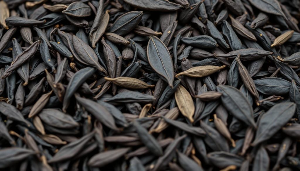 Hochwertige Schwarzteeblätter mit goldenen Tips