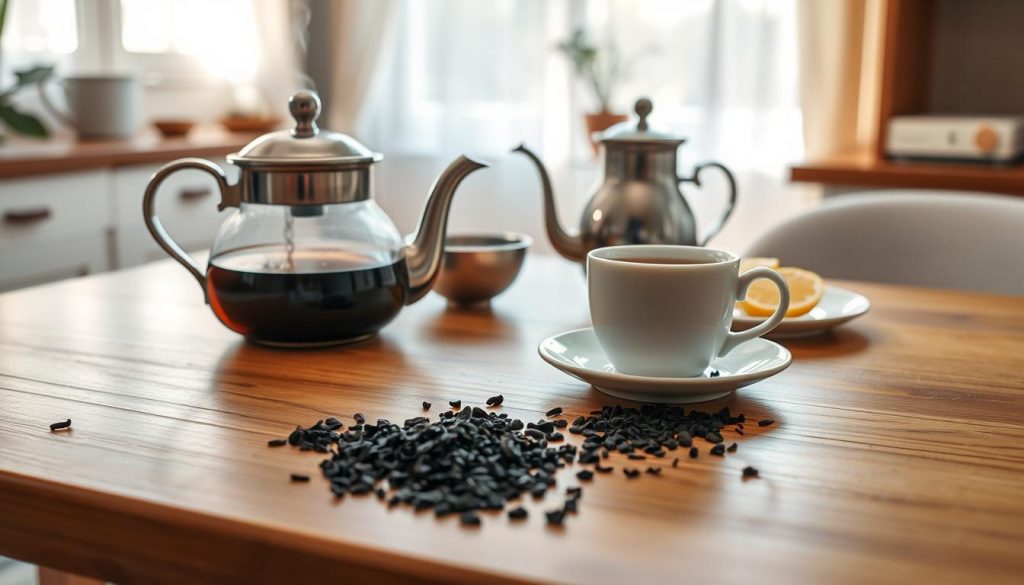 Schwarzer Tee Zubereitung